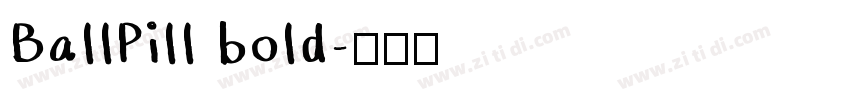BallPill bold字体转换